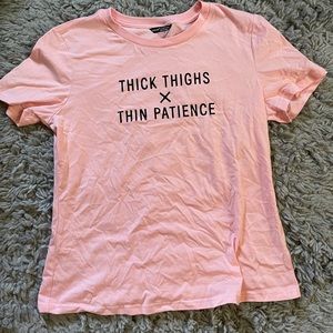 Cute pink tshirt.